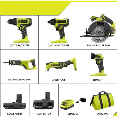 PCL1600K2 18V Cordless 6-Tool Combo Kit