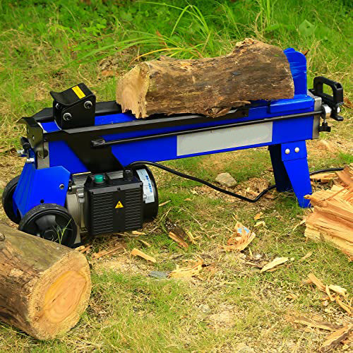 Log Splitter 6.5 Ton, Wood Splitter Electric Powered 15Amp with Hydraulic Ram