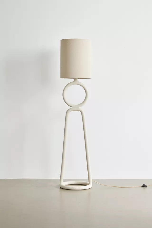 Shana Floor Lamp Resin floor lamp Table lamp Shade included Compact fluorescent compatible