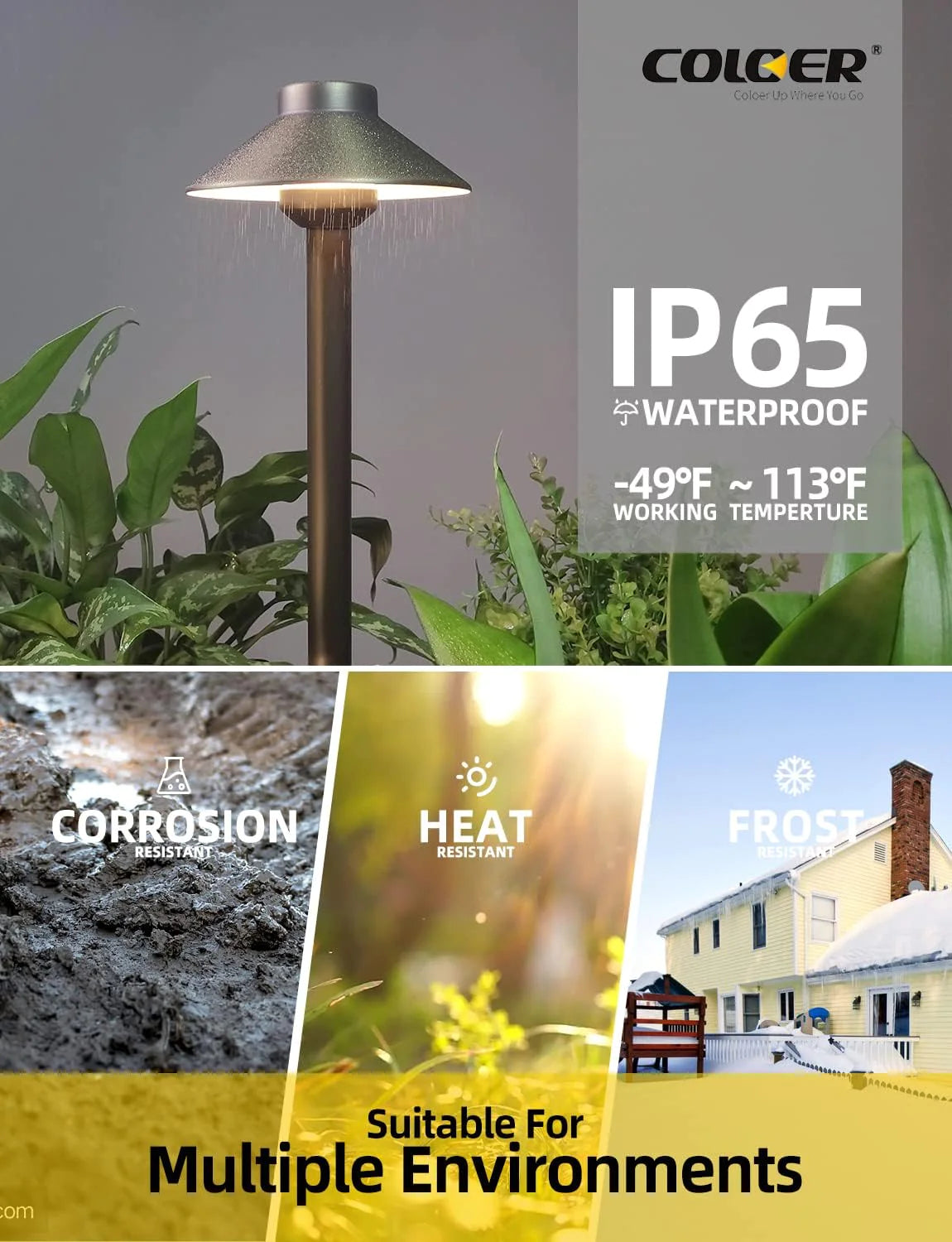Brass Low Voltage Sidewalk Lights Bronze Finish 4-Pack with G4 LED Bulb,12-15V AC/DC Garden Lights Outdoor Electric,Pathway Lights for Yard,IP65 Waterproof,2700K Landscape Lighting