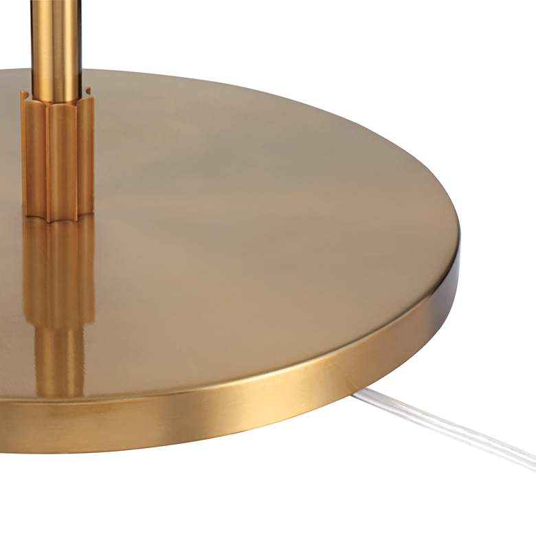 Warm Gold Adjustable Boom Arc Floor Lamp