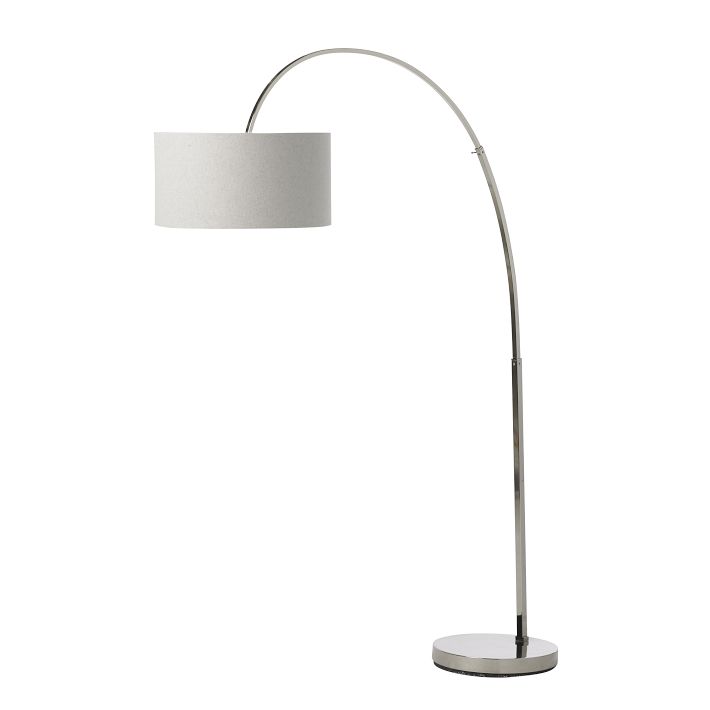 Overarching Linen Shade Floor Lamp (79")