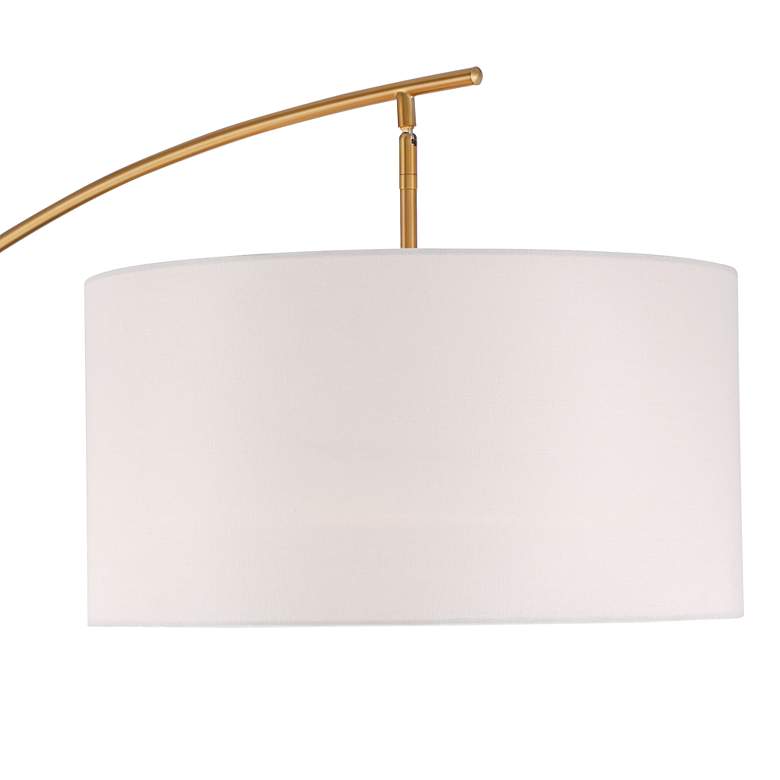 Warm Gold Adjustable Boom Arc Floor Lamp