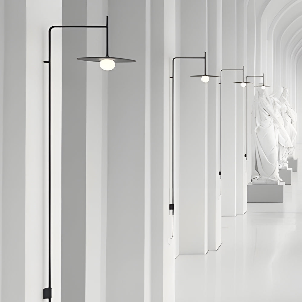Minimalist Long Pole Surface Mounted with US Plug Nordic Wall Lamp