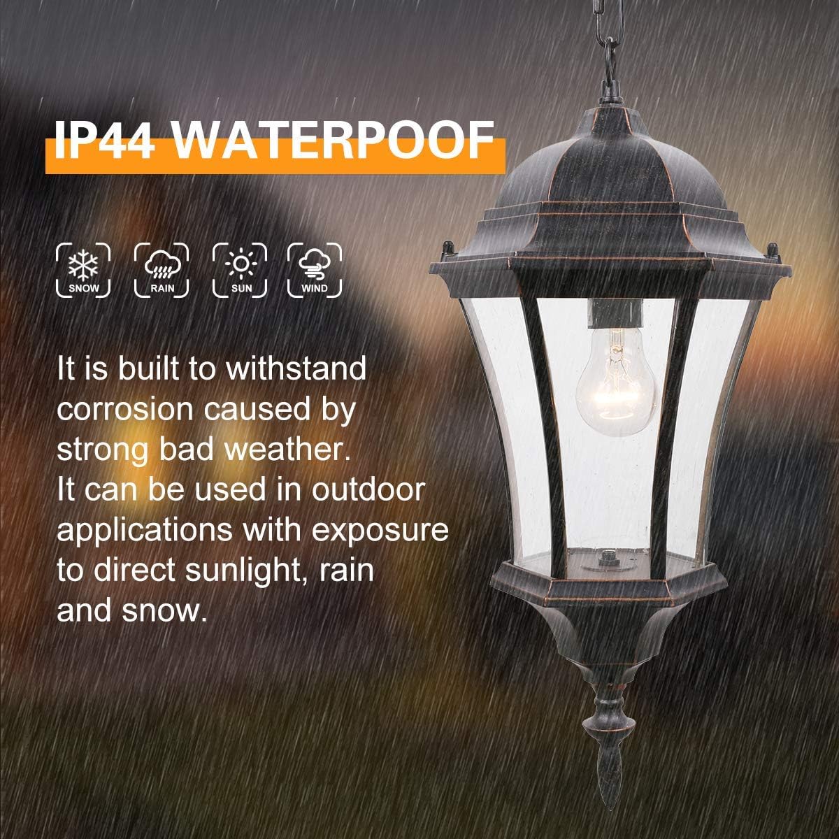 Cast Aluminum 24" Large Post Light with 3" Pier Mount, 2 Pack Exterior Pole Lights Fixture with Seeded Glass, Bronze Outside Lamp Post Lantern Head for Driveway Yard Garden Patio Pathway